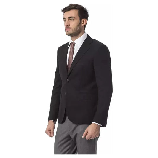 Billionaire Italian Couture Black Wool Men's Blazer Billionaire Italian Couture Dark Slate Gray