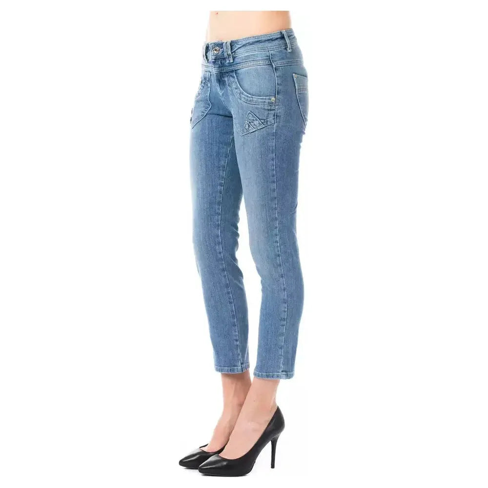 Ungaro Fever Light Blue Cotton Women Jeans