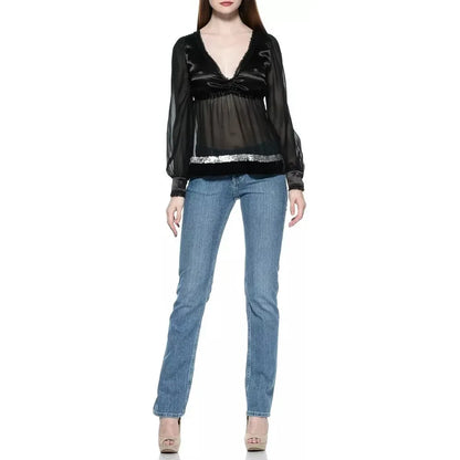 Ungaro Fever Light Blue Cotton Women Jeans