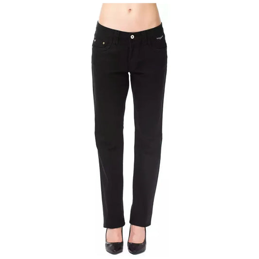 Ungaro Fever Black Cotton Women Pants Ungaro Fever Black