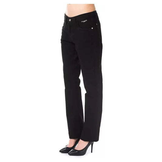 Ungaro Fever Black Cotton Women Pants Ungaro Fever Black
