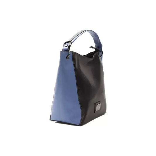Pompei Donatella Black Leather Women Shoulder Bag Pompei Donatella Dark Slate Gray