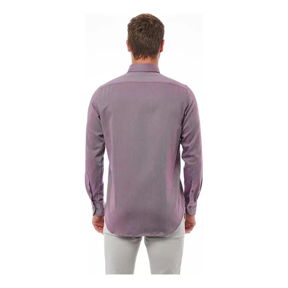 قميص رجالي من القطن باللون العنابي من Bagutta