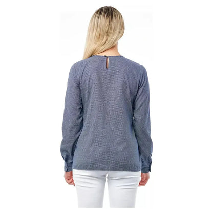 Bagutta Blue Cotton Women Shirt WOMAN TOPS AND SHIRTS
