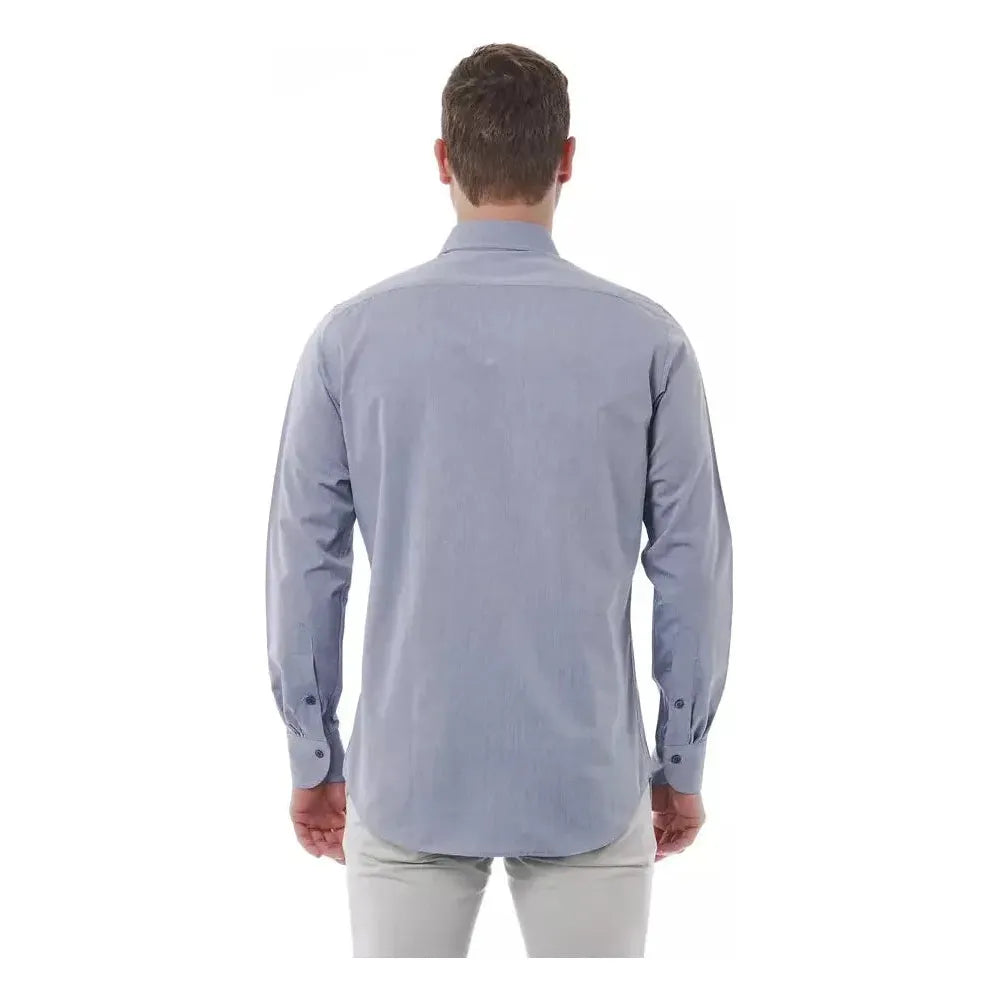 Bagutta Gray Cotton Men Shirt