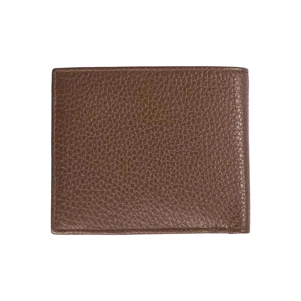 Trussardi Brown Leather Men Wallet MAN WALLETS