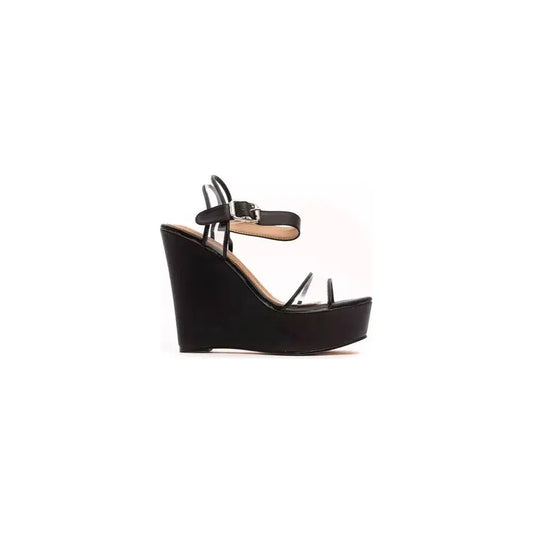 Péché Originel Black Polyethylene Women Sandal Péché Originel Dark Slate Gray