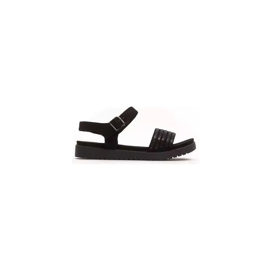 Péché Originel Black Textile Women Sandal Péché Originel Dark Slate Gray