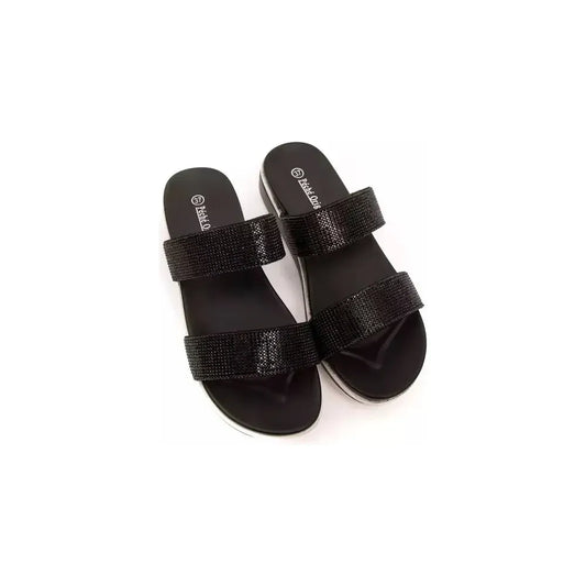 Péché Originel Black Textile Women Sandal Péché Originel Black
