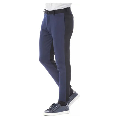 Verri Blue Viscose Men Pant Jeans & Pants