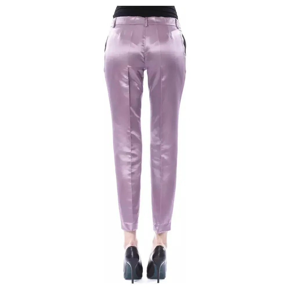 BYBLOS Purple Cotton Women's Pant