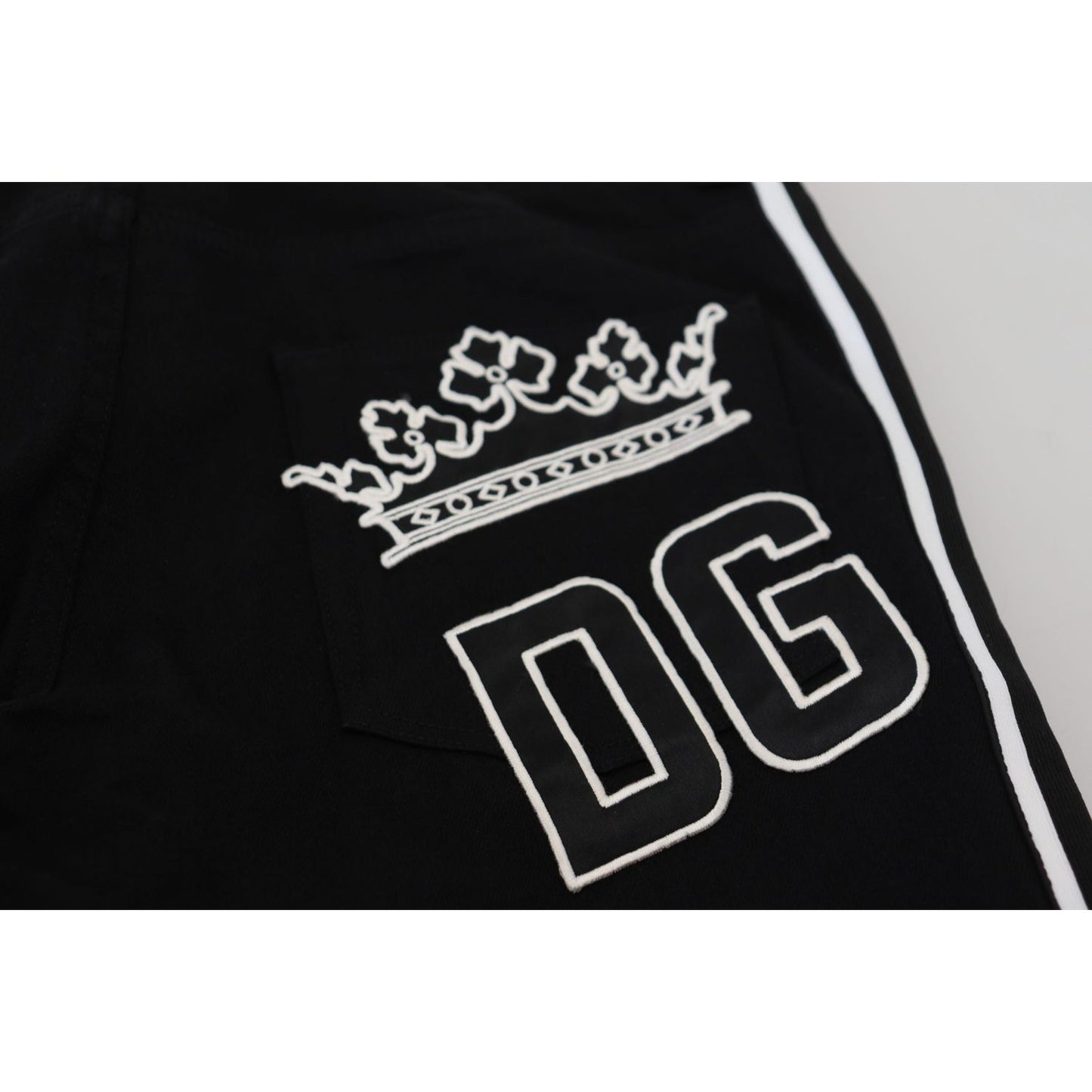 Dolce & Gabbana Black Cotton DG Crown Men Denim Jeans