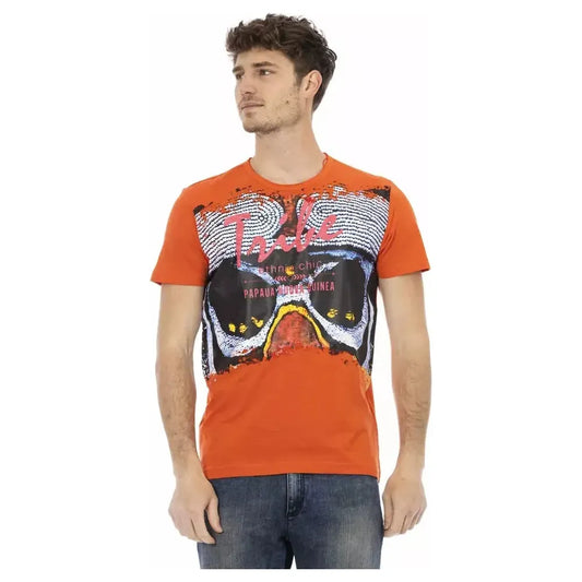 Trussardi Action Orange Cotton Men's T-Shirt
