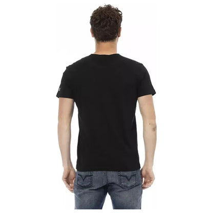 Trussardi Action Black Cotton Men T-Shirt
