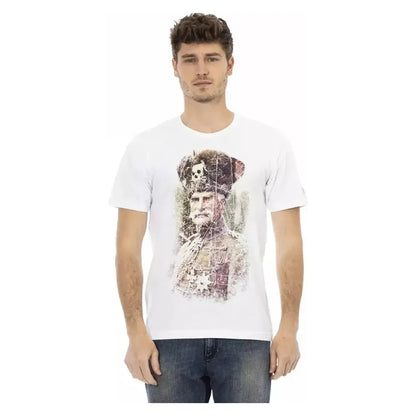 Trussardi Action White Cotton Men T-Shirt
