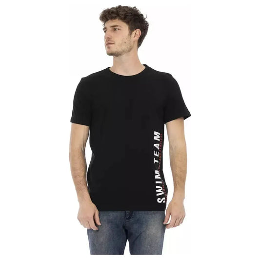 Bikkembergs Black Cotton Men T-Shirt Bikkembergs Tan