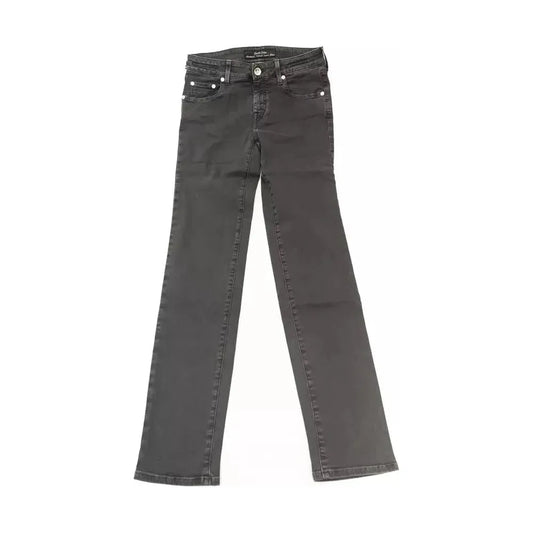 Jacob Cohen Black Cotton Women Jeans Jacob Cohen Dark Slate Gray