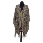 Missoni Multicolor Wool Women Poncho MI-22220-UNISEX