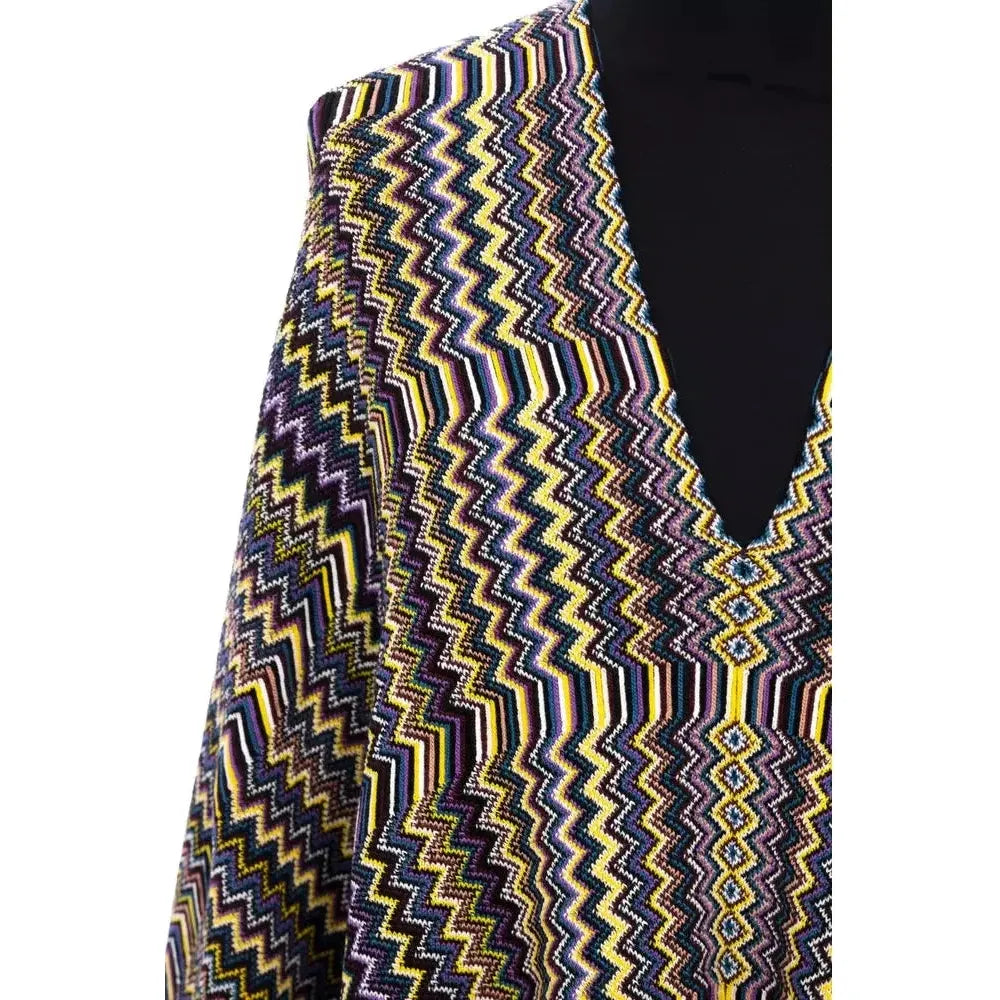 Missoni Multicolor Wool Women Poncho MI-22220-UNISEX