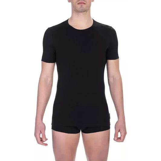 Bikkembergs Black Cotton Men's T-Shirt Bikkembergs Black