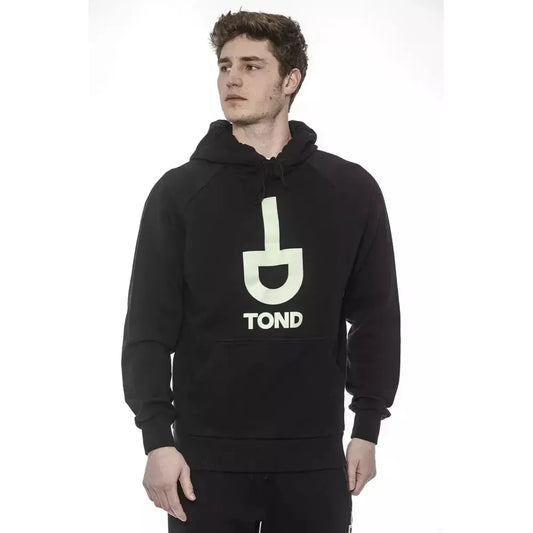Tond Black Cotton Men's Hooded Sweater Tond Light Gray