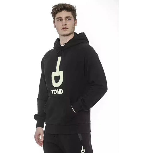 Tond Black Cotton Men's Hooded Sweater Tond Dark Slate Gray