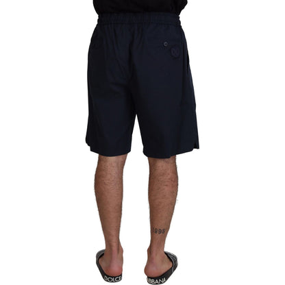 Dolce & Gabbana Blue Bermuda Mid Waist Casual Shorts