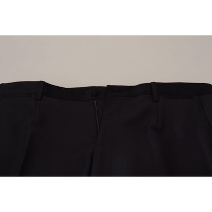 Dolce & Gabbana Black Wool Men Formal Pants