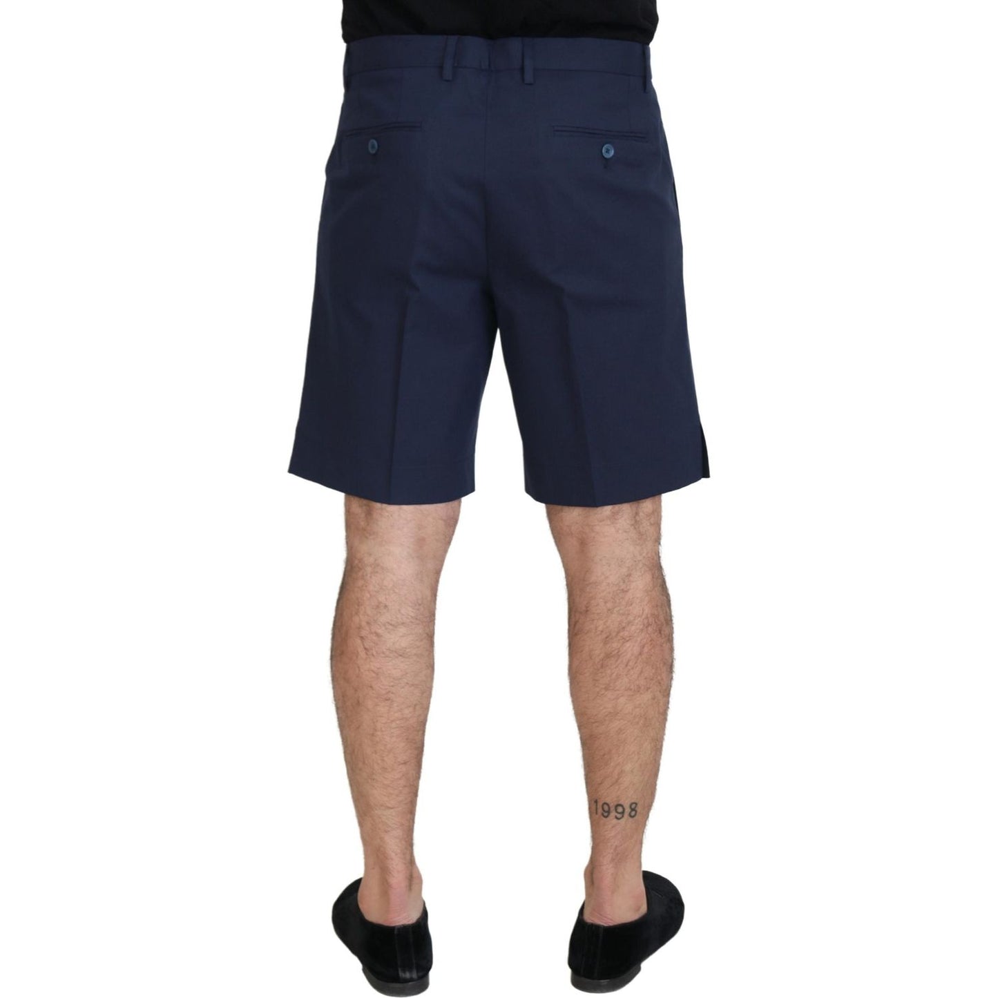 Dolce & Gabbana Blue Chinos Cotton Stretch Casual Shorts