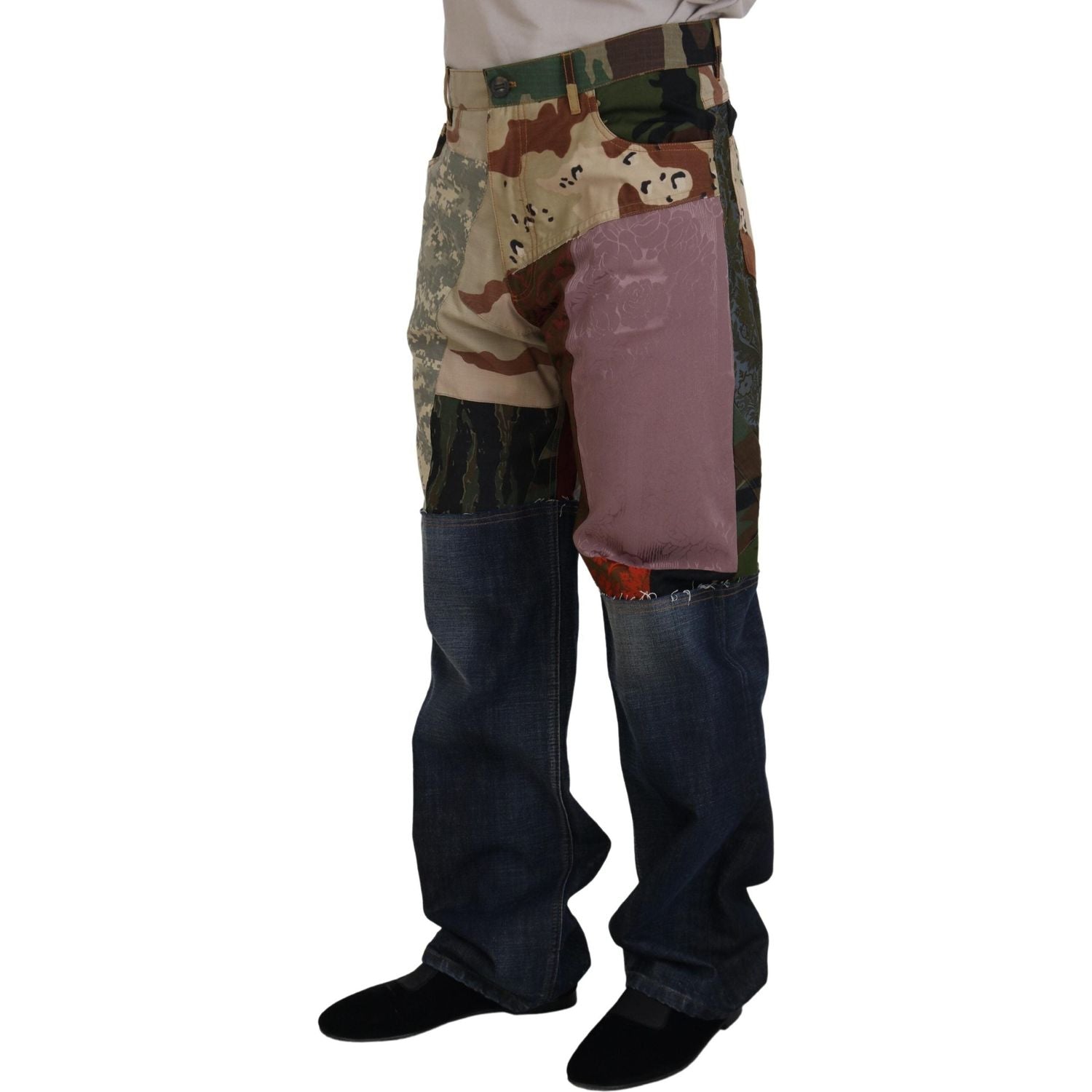 بنطلون جينز من مزيج الحرير الغني من دولتشي آند غابانا