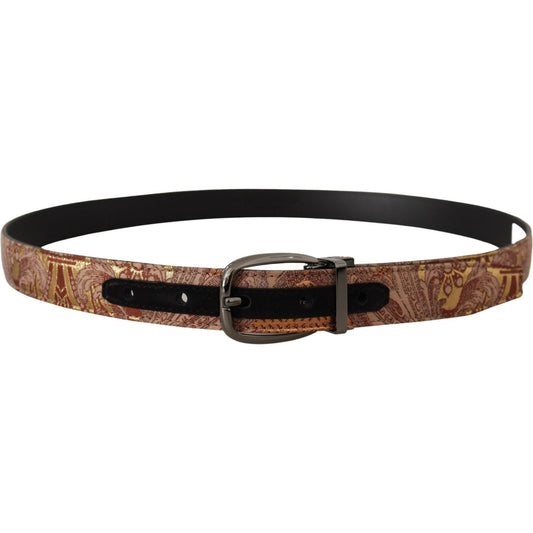 Dolce & Gabbana Multicolor Leather Signature Belt Dolce & Gabbana Black
