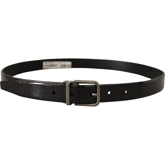 Dolce & Gabbana Elegant Multicolor Leather Belt Dolce & Gabbana Black