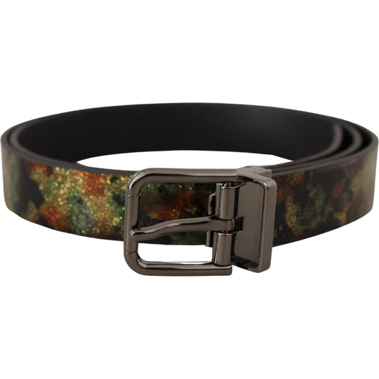 Dolce & Gabbana Elegant Dual-Tone Leather Belt Dolce & Gabbana Dark Slate Gray