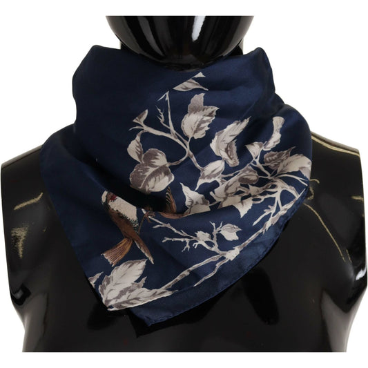 Dolce & Gabbana Elegant Silk Square Scarf for Men Dolce & Gabbana Black