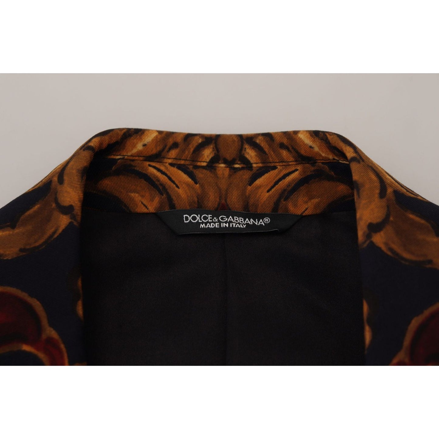 Dolce & Gabbana Multicolor Floral Single Breasted Martini Blazer