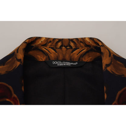 Dolce & Gabbana Multicolor Floral Single Breasted Martini Blazer