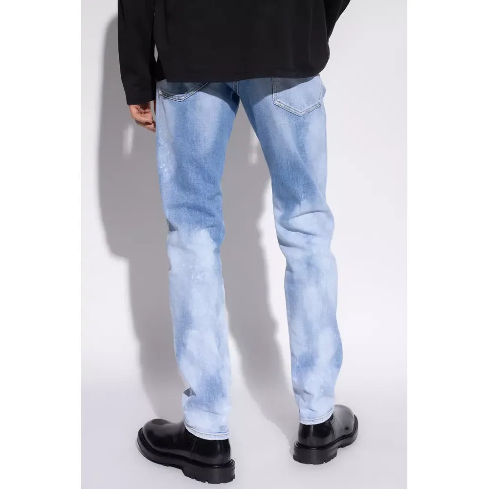 Dsquared² Blue Cotton Men Jeans