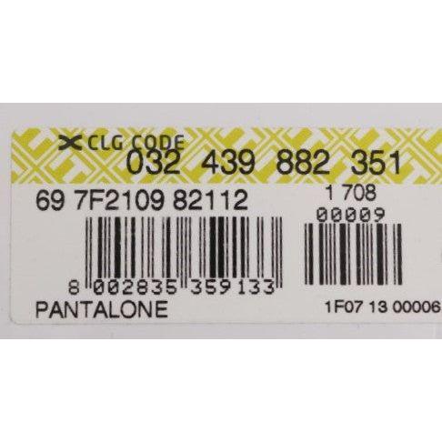 بنطلون GF Ferre الأنيق المصنوع من القطن باللون الرمادي