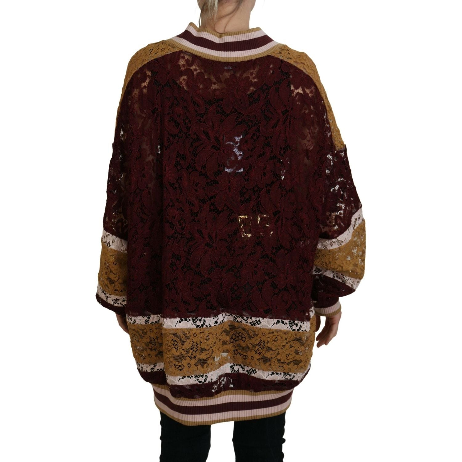 سترة متعددة الألوان بفتحة رقبة على شكل حرف V من دولتشي آند غابانا