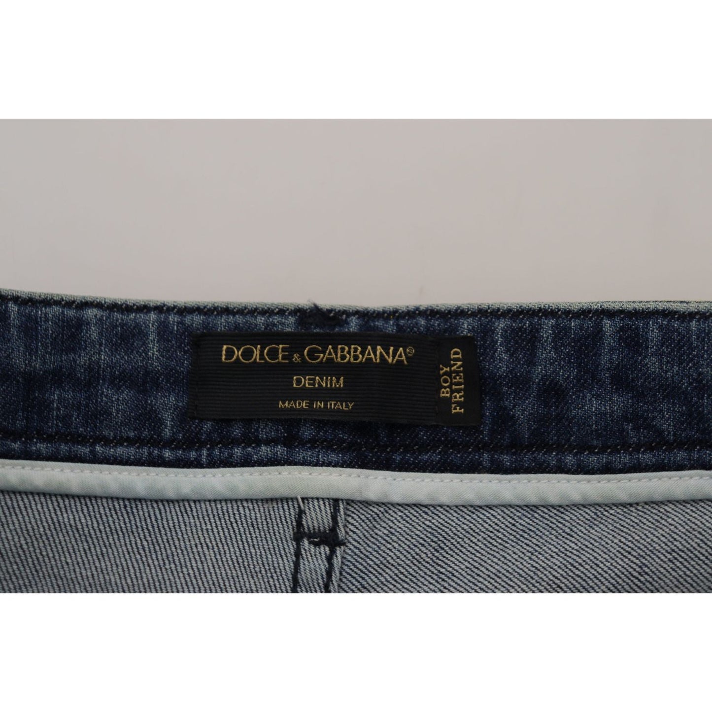 Dolce & Gabbana Yellow Leopard Cotton Straight Denim Jeans PAN74185- 40