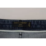 Dolce & Gabbana Yellow Leopard Cotton Straight Denim Jeans PAN74185- 40