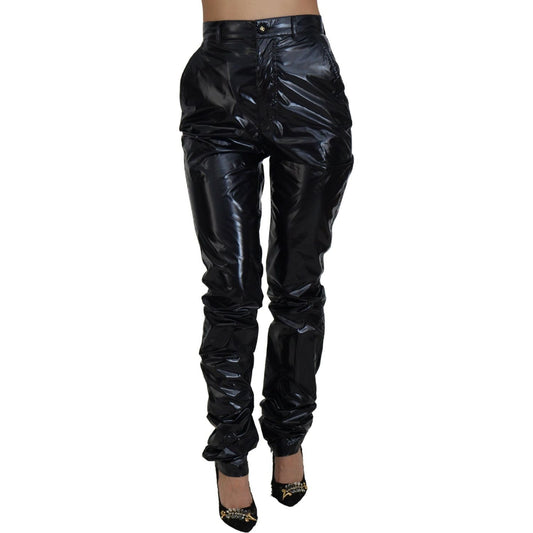 Dolce & Gabbana Chic High Waist Skinny Pants - Elegance Reimagined Dolce & Gabbana Black