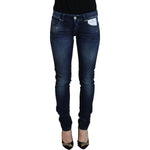 Acht Blue Cotton Low Waist Slim Fit Women Casual Denim Jeans PAN71824- 26