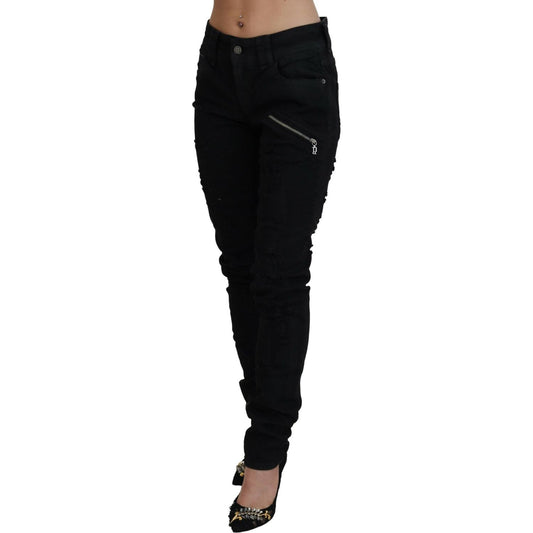 John Galliano Chic Mid Waist Flared Black Jeans John Galliano Black