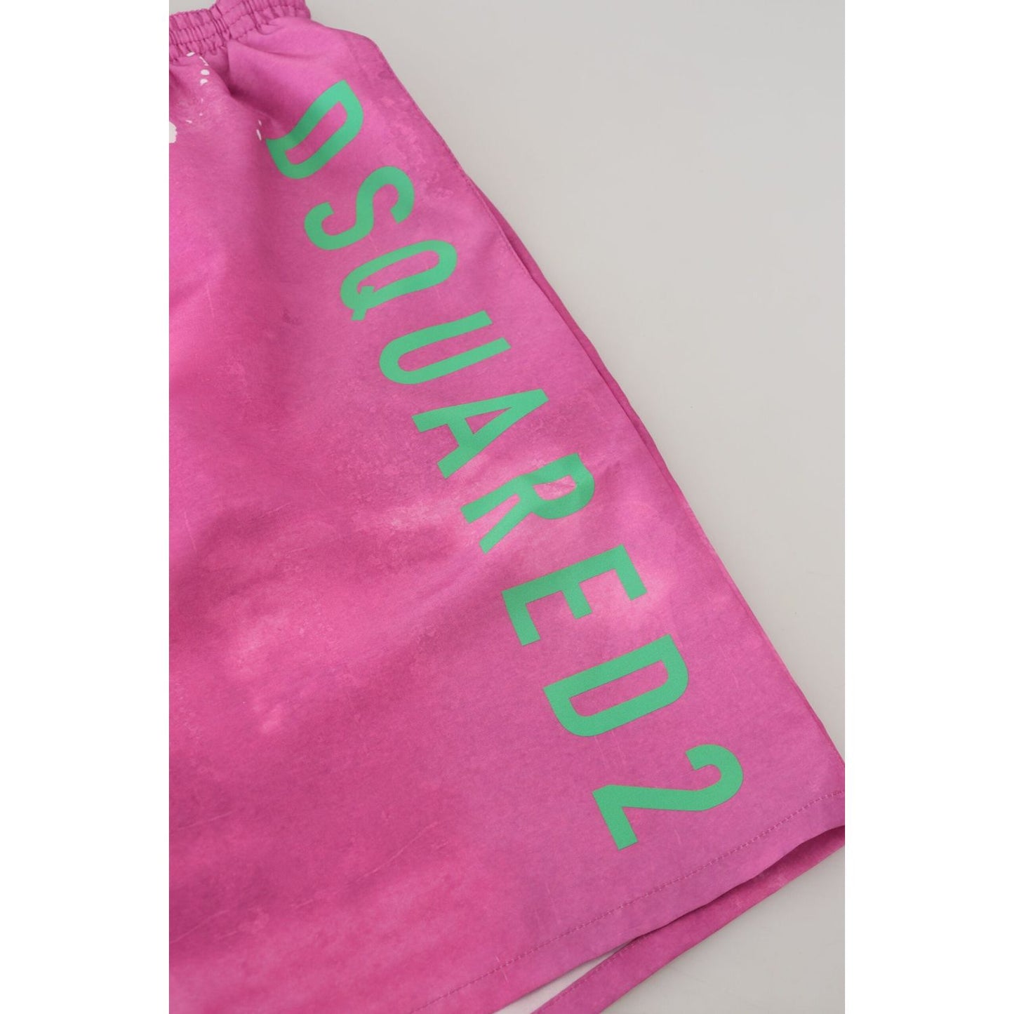 Dsquared² Pink Tie Dye Logo Men Beachwear Shorts Swimwear