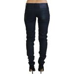 Acht Slim Fit Cotton Denim Jeans Acht Black
