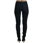 Acht Dark Blue Low Waist Slim Fit Women Denim Jeans PAN72700-26