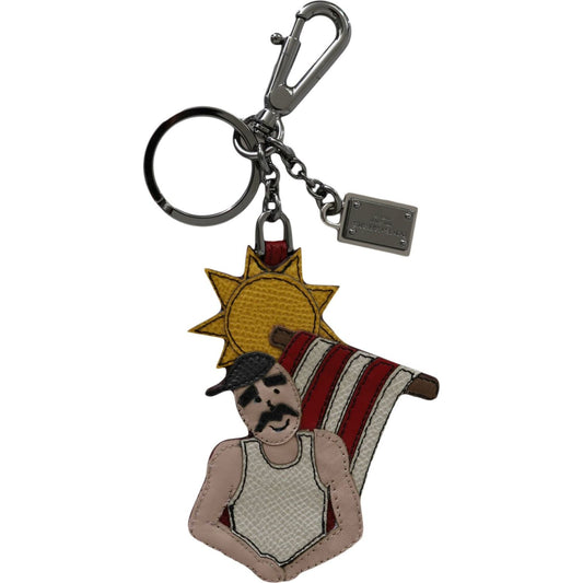 Dolce & Gabbana Chic Multicolor Designer Keychain Dolce & Gabbana Dim Gray