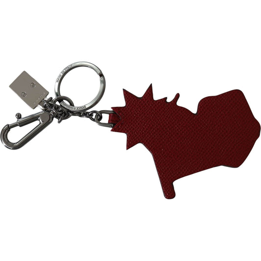 Dolce & Gabbana Chic Multicolor Designer Keychain Dolce & Gabbana Dark Red