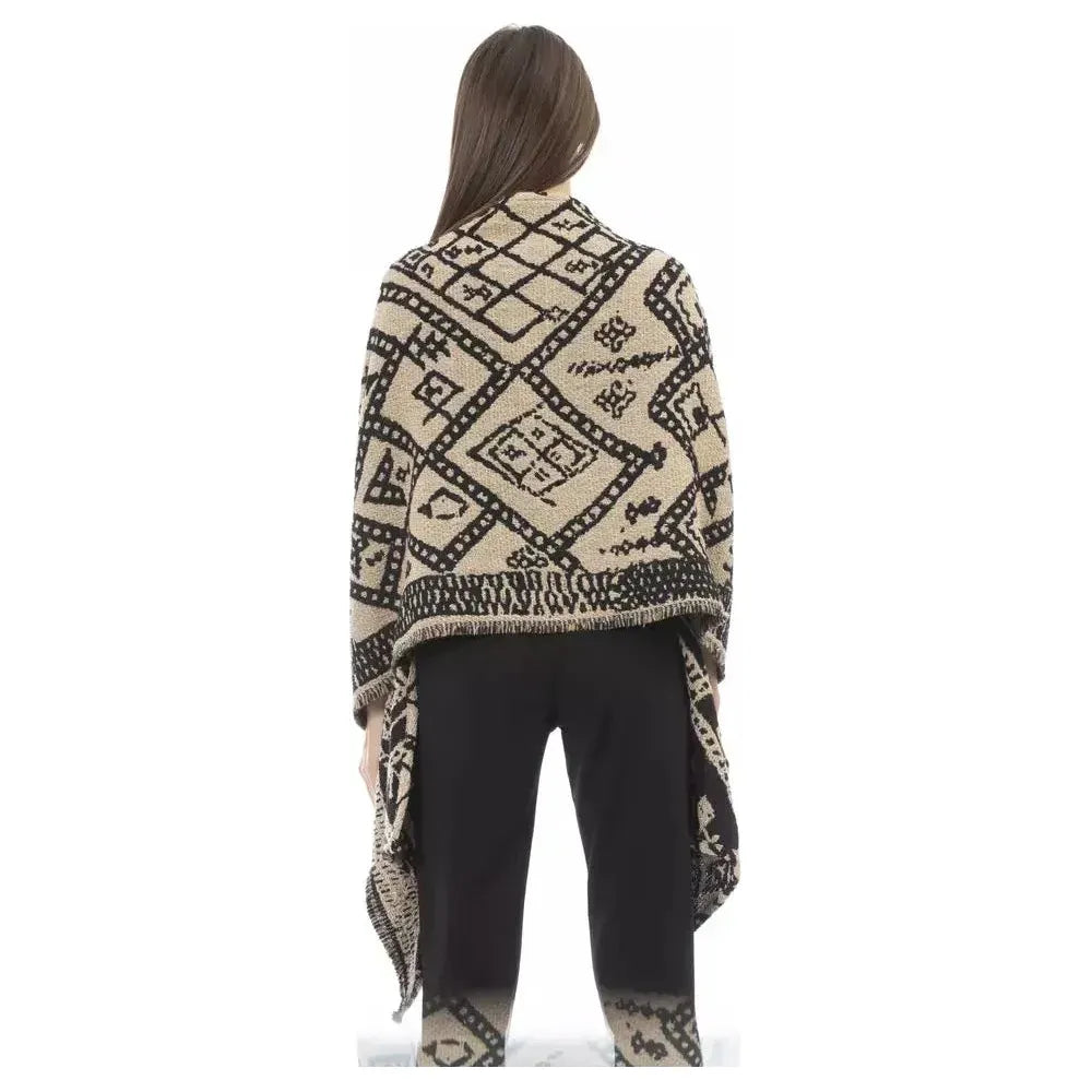 وشاح نسائي من ألفا ستوديو باللون البني من الأسيتات